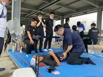 沖縄県高校総体ソフトテニス競技　沖縄統合医療学院理学療法学科