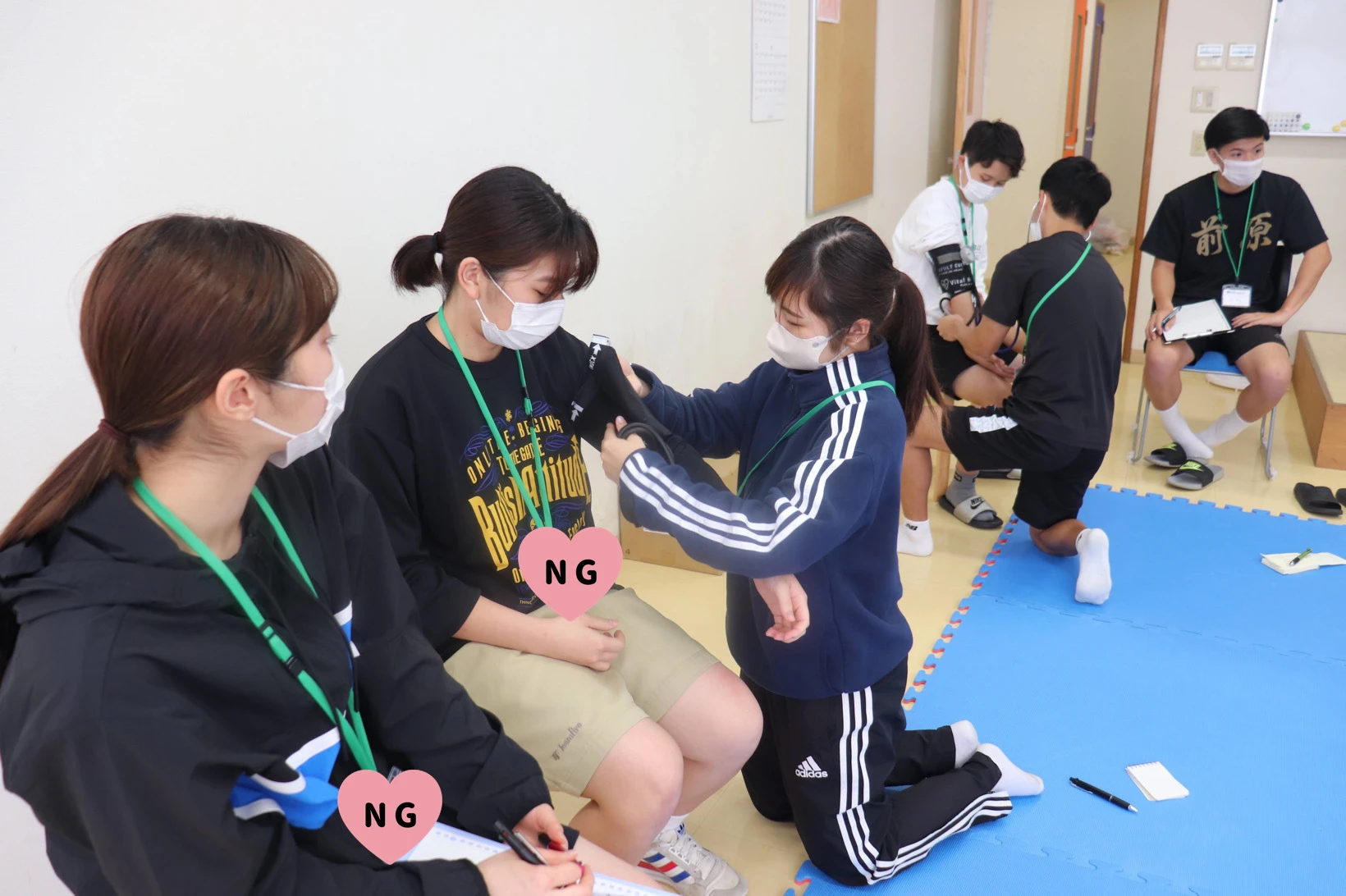 理学療法学科1・3年生合同実技